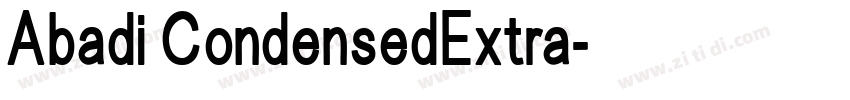 Abadi CondensedExtra字体转换